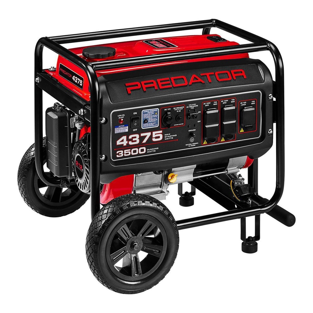 PREDATOR 4375/3500 Watt Gas-Powered Portable Generator with CO SECURE ...